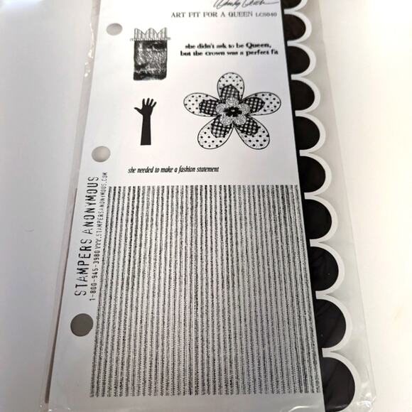 STUDIO 490 WENDY VECCHI Art Fit For A Queen Cling Mount Rubber Stamps Crafts - Picture 6 of 7